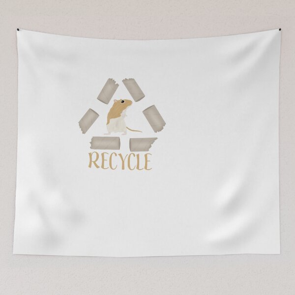 Item preview, Cute golden gerbil says recycle  designed and sold by Becky-Marie.