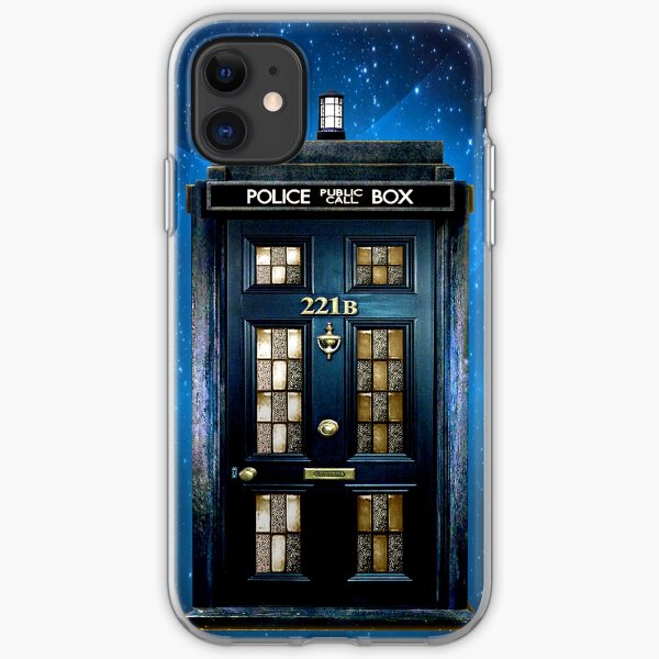 Detective Phone box with 221b number iPhone Soft Case