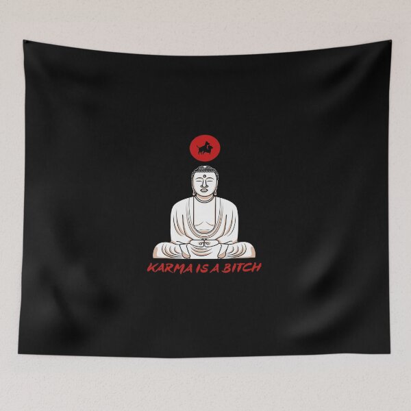 Item preview, Karma is a bitch designed and sold by ZenStickConcept.