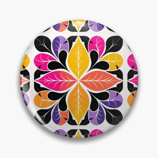 Item preview, Mary Quant-Inspired Florals in Autumn Tones designed and sold by TopArtsy.