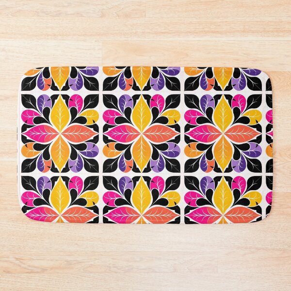 Item preview, Mary Quant-Inspired Florals in Autumn Tones designed and sold by TopArtsy.
