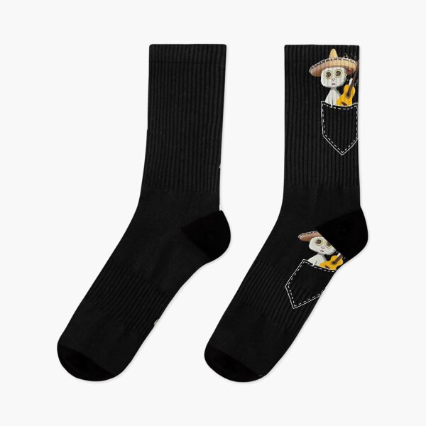 Artikelvorschau, Cinco De Mayo Pocket Tee Katzenliebhaber Sombrero Gitarre Mexikaner entworfen und verkauft von r-silver.