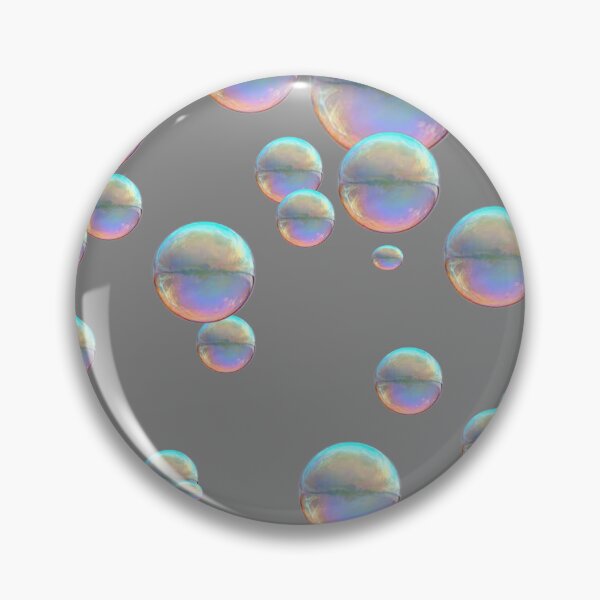 Item preview, IRIDESCENT SOAP BUBBLES GREY ART designed and sold by sharlesart.