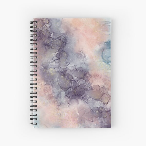 Purple and Pink Misty Alcohol Ridges Spiral Notebook