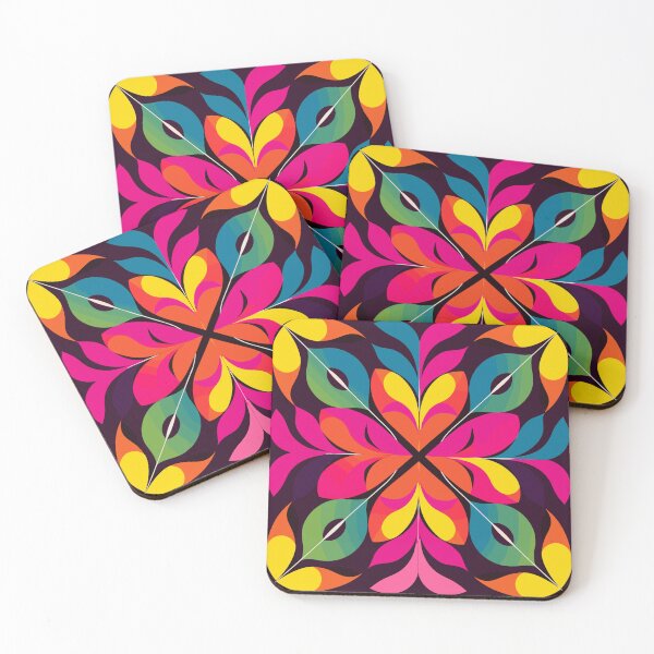 Item preview, Mary Quant-Inspired Autumn Leaves Pattern designed and sold by TopArtsy.