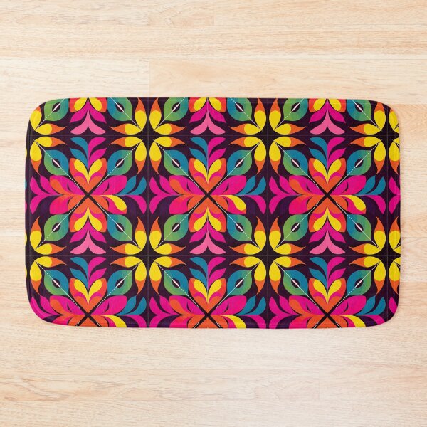 Item preview, Mary Quant-Inspired Autumn Leaves Pattern designed and sold by TopArtsy.