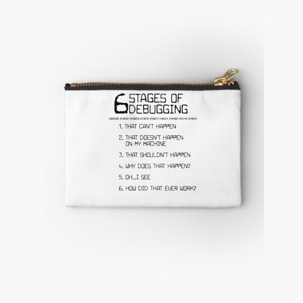 Item preview, 6 Stages of Debugging designed and sold by TeeTimeGuys.