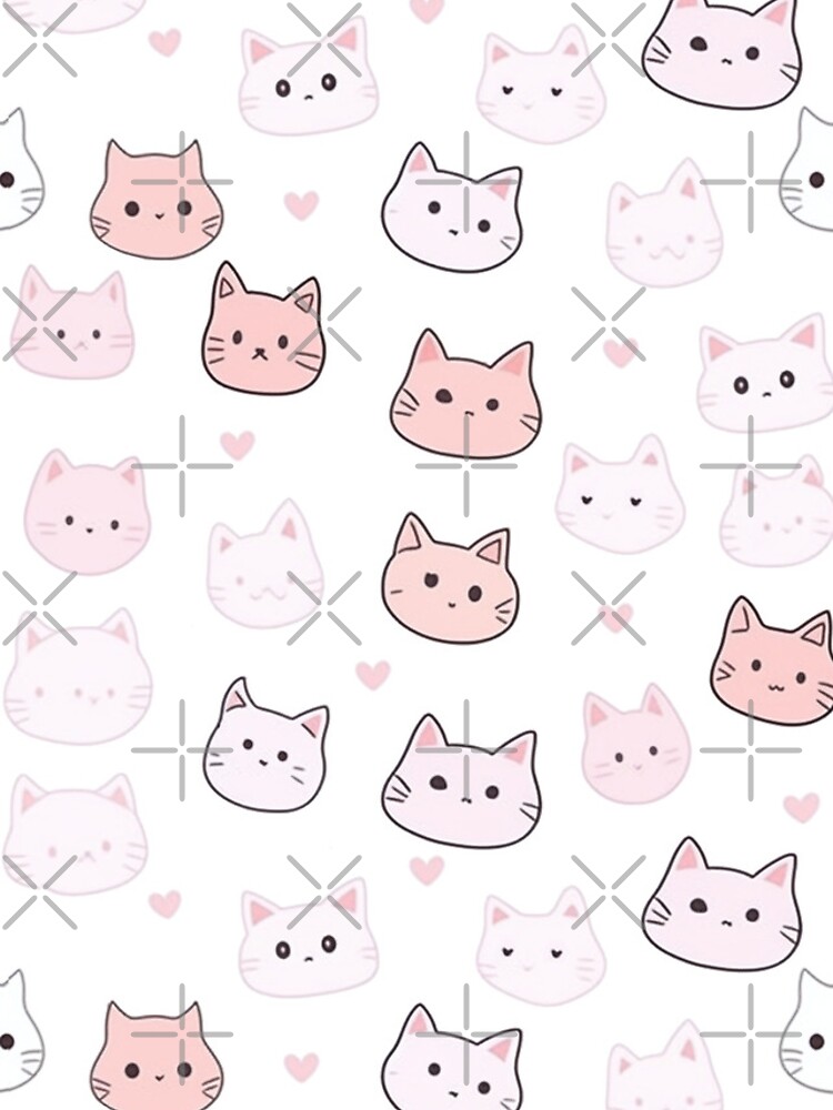 Thumbnail 4 of 4, iPhone Case, Cute Cat Pattern designed and sold by Splargo.