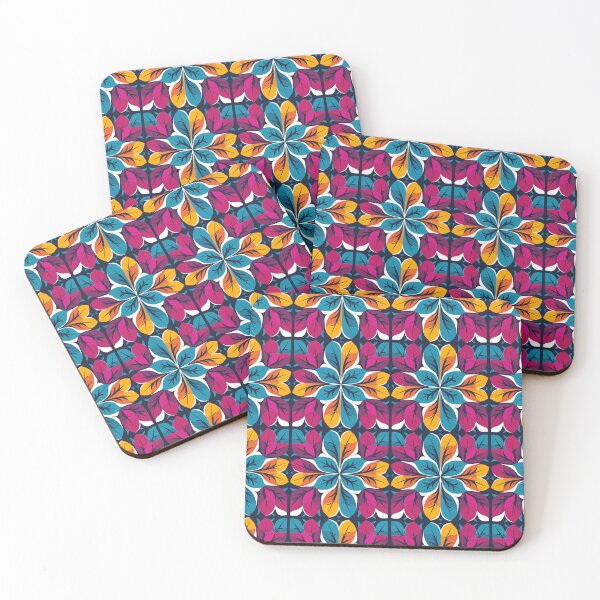 Item preview, Bold Autumn Leaves in Mary Quant Style designed and sold by TopArtsy.
