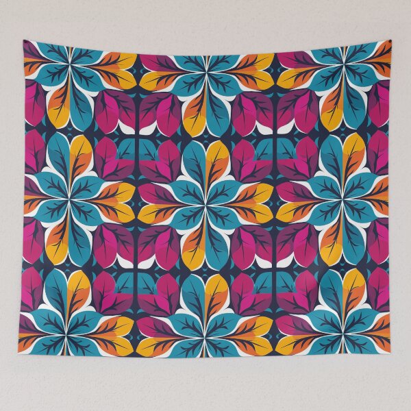Item preview, Bold Autumn Leaves in Mary Quant Style designed and sold by TopArtsy.