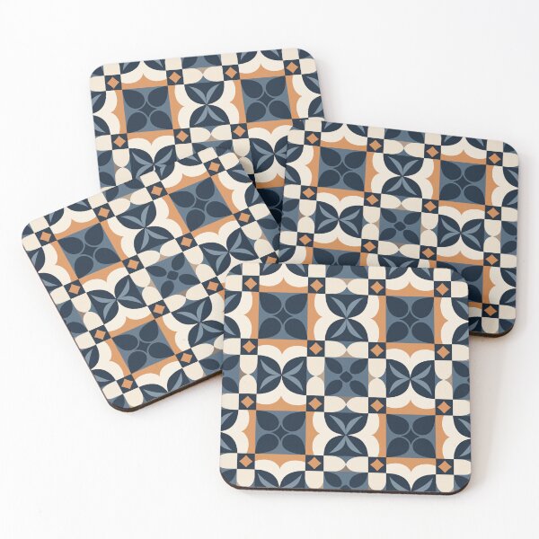 Item preview, Geometric Squares Pattern Inspired by Mary Quant designed and sold by TopArtsy.