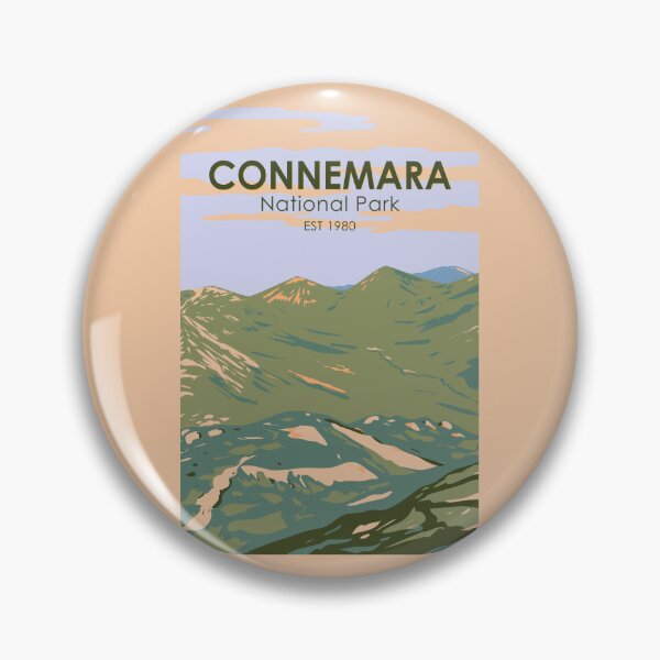 Artikelvorschau, Connemara Nationalpark Irland Twelve Bens Reisekunst Vintage entworfen und verkauft von KrisSidDesigns.