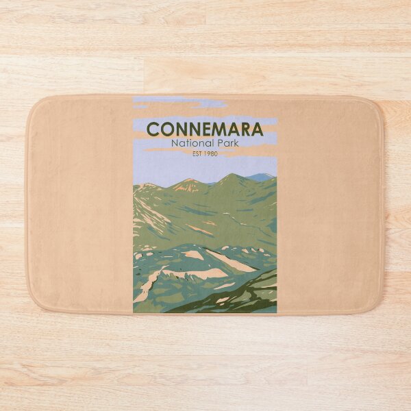 Item preview, Connemara National Park Ireland Twelve Bens Travel Art Vintage designed and sold by KrisSidDesigns.