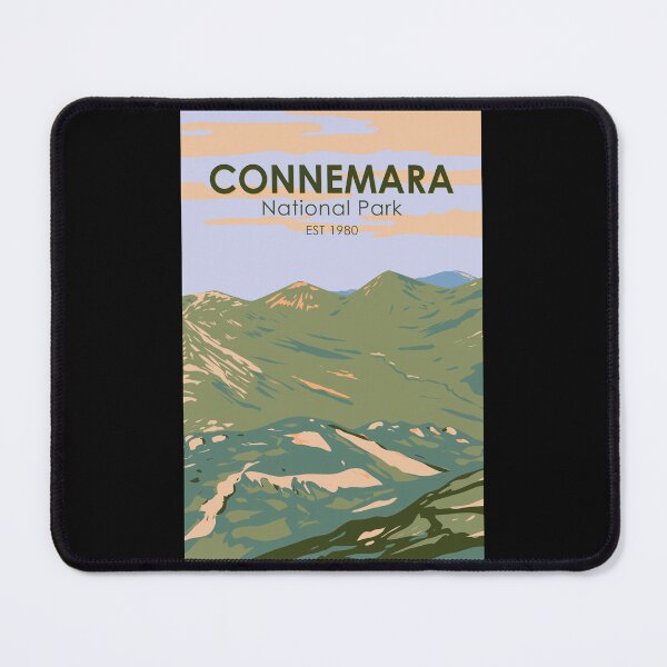 Item preview, Connemara National Park Ireland Twelve Bens Travel Art Vintage designed and sold by KrisSidDesigns.