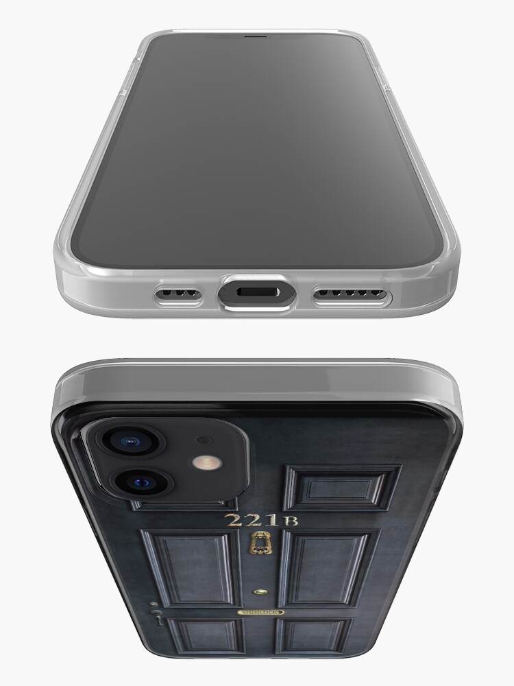 Alternate view of 221b baker street black wood door iPhone Case & Cover