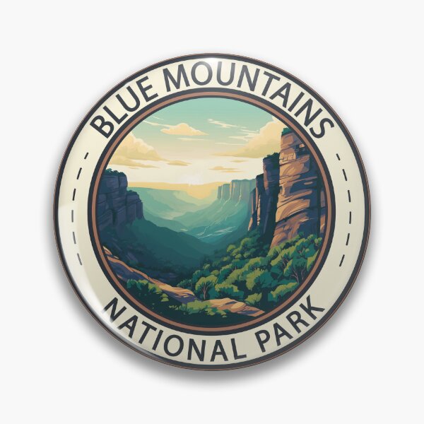 Item preview, Blue Mountains National Park Australia Emblem designed and sold by KrisSidDesigns.