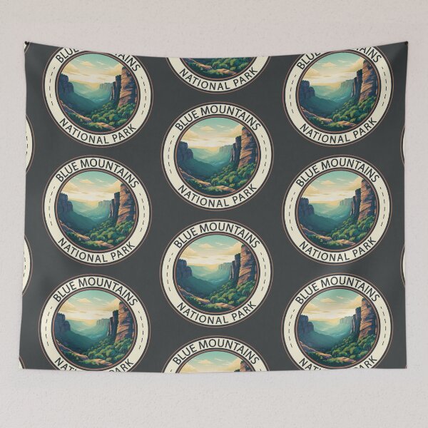 Item preview, Blue Mountains National Park Australia Emblem designed and sold by KrisSidDesigns.