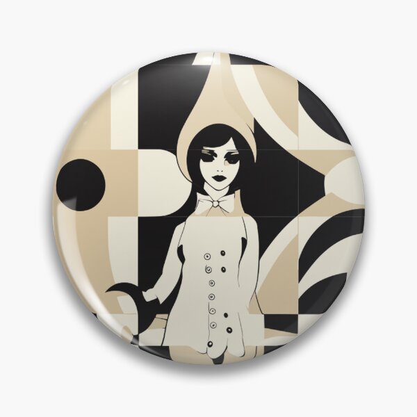 Item preview, Iconic Abstract Mary Quant Portrait within Pattern designed and sold by TopArtsy.
