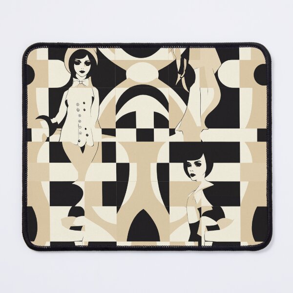 Item preview, Iconic Abstract Mary Quant Portrait within Pattern designed and sold by TopArtsy.