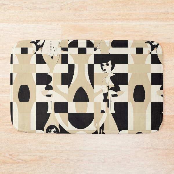 Item preview, Iconic Abstract Mary Quant Portrait within Pattern designed and sold by TopArtsy.