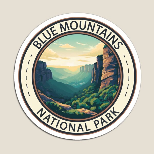 Item preview, Blue Mountains National Park Australia Emblem designed and sold by KrisSidDesigns.