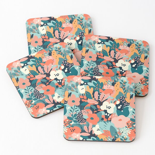 Item preview, Summer Garden Abstract Floral Pattern designed and sold by semisoberme.