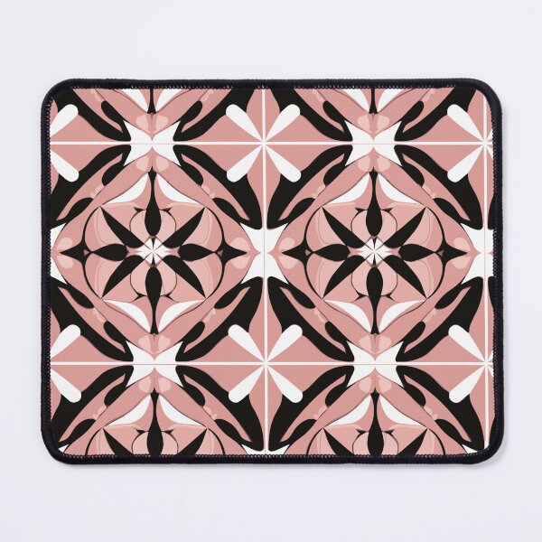 Item preview, Bold Squares in Vintage Pink Mary Quant Style designed and sold by TopArtsy.