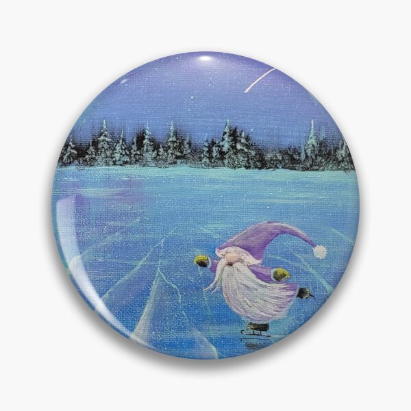Item preview, Gnome Skating under Aurora designed and sold by Debbie Center.