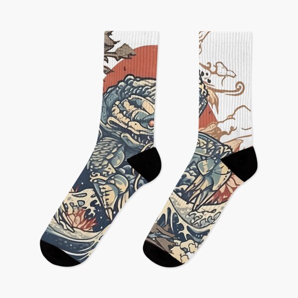 Item preview, crab in a japanese style art design designed and sold by NickLivin.