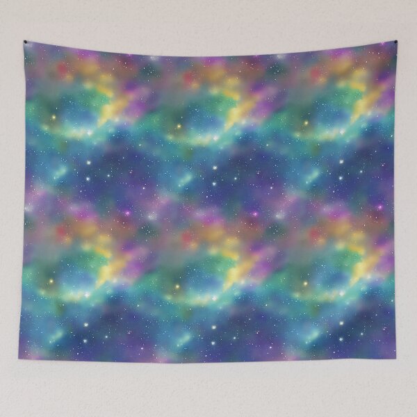 Item preview, Bright Stars in the Universe Seamless Pattern, Watercolor designed and sold by Girly-Universe.