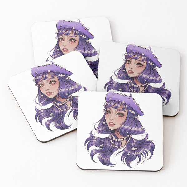 Item preview, Girl with purple hair designed and sold by oswaldjane.