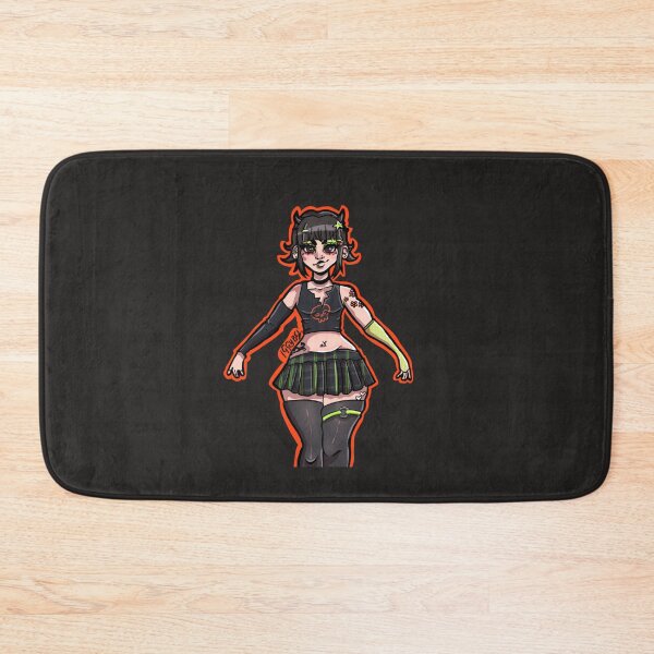 Aperçu de l'œuvre Joyce - Goth orange et verte créée et vendue par iggybeldraws.