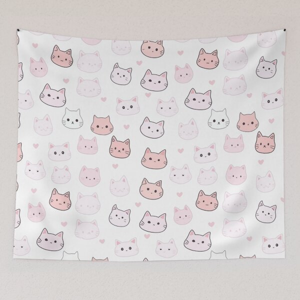 Item preview, Cute Cat Pattern designed and sold by Splargo Digital Prints.