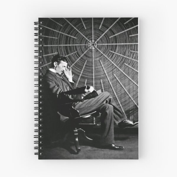 Item preview, Nikola Tesla Seated Before Invention designed and sold by Daniel Hagerman.