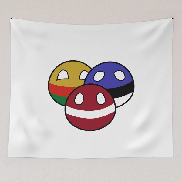 Item preview, Baltic States Polandballs designed and sold by NaNaSpaceStore.