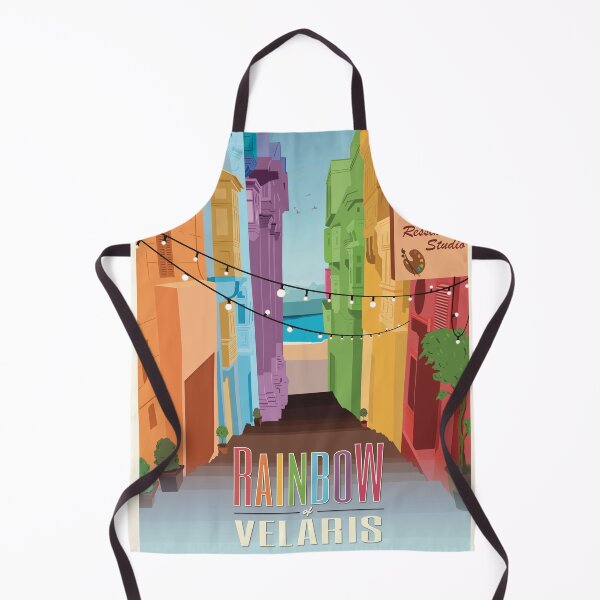 Item preview, Rainbow of Velaris Travel Poster designed and sold by KRSDrawing.