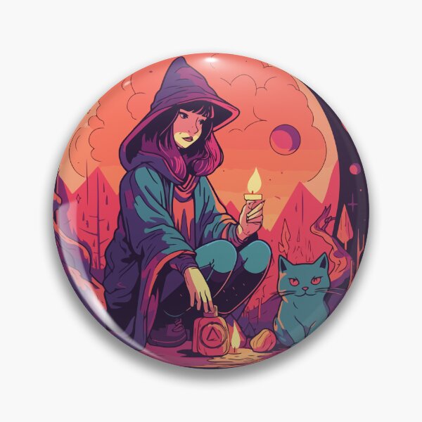 Item preview, Post-Apocalypses Witch and Cat designed and sold by 8bitbubbles.