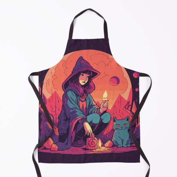 Item preview, Post-Apocalypses Witch and Cat designed and sold by 8bitbubbles.