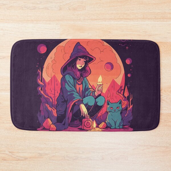 Item preview, Post-Apocalypses Witch and Cat designed and sold by 8bitbubbles.