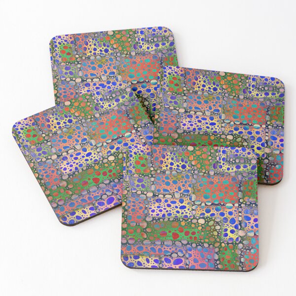 Item preview, OPPOSITES ATTRACT Multicolored Modern Art Abstract designed and sold by LynnieLangArt.