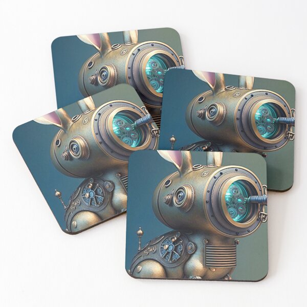 Item preview, Steampunk Bunny Rabbit With Gears designed and sold by Art.Fusion.Studio.