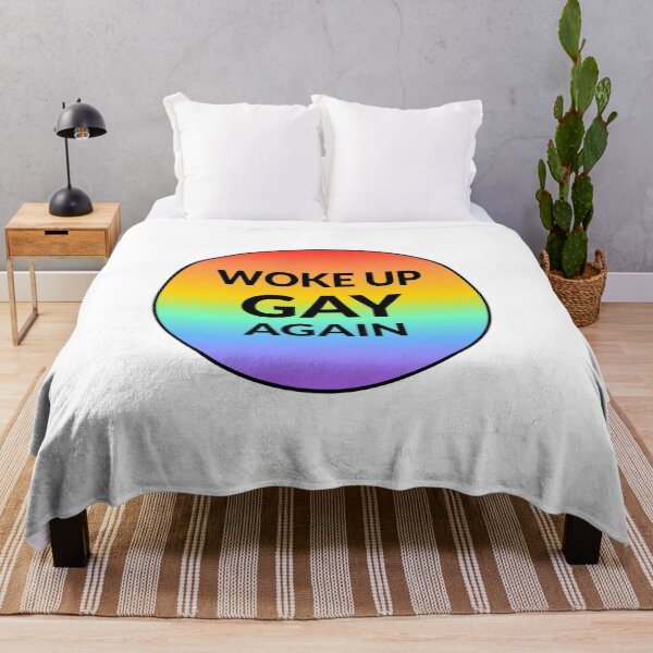 Item preview, Woke up gay again - Funny gay phrases designed and sold by Inspirationmotivation.
