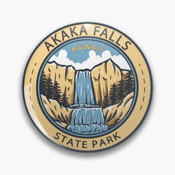 Item preview, Akaka Falls State Park Hawaii Emblem designed and sold by KrisSidDesigns.