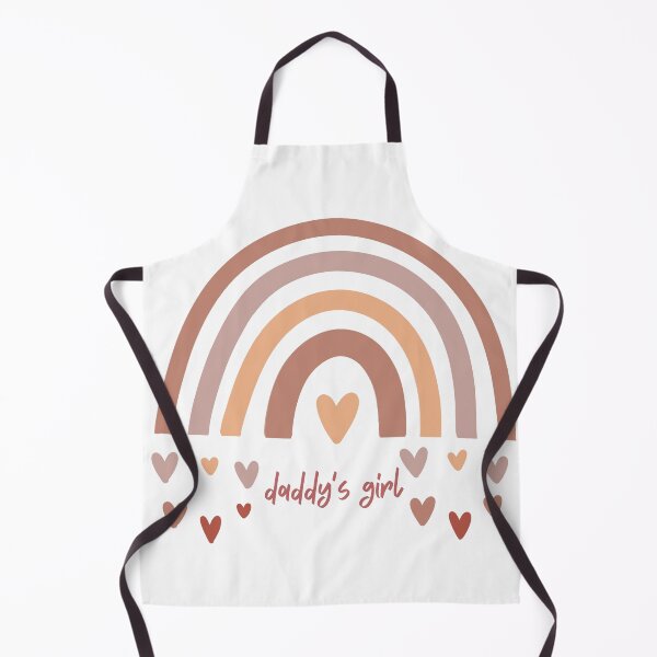 Item preview, Daddy's Girl, rainbow and hearts in muted colors designed and sold by BrinaandPops.
