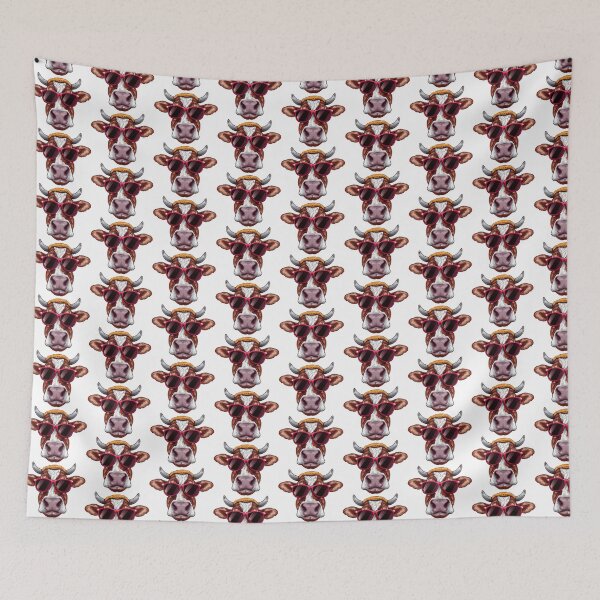 Item preview, Cow wearing sunglasses cool bull vintage designed and sold by jnhayes13.