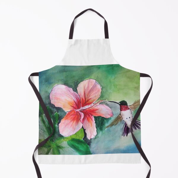 Item preview, Ruby Throated Hummingbird and Hibiscus Flower designed and sold by julyperson.