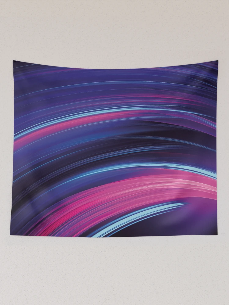 Thumbnail 2 of 3, Tapestry, Dynamic Multi Colored Wave Pattern designed and sold by FutureVisuals.