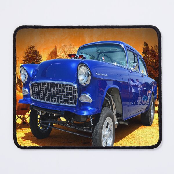 Item preview, The Shiny Blue One, 55 Chevy at a car show, OKC USA designed and sold by JohnDSmith.