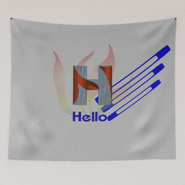 Item preview, A Big letter H is made with lines and plates designed and sold by Bigrow.