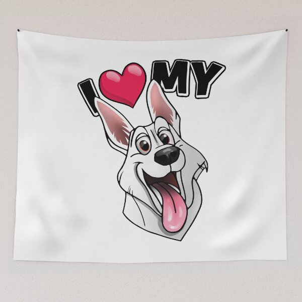 Item preview, I love my all white german shepherd designed and sold by polygrafix.